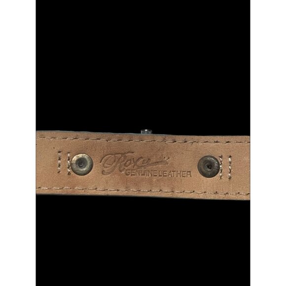 Vintage Roxy Blue Genuine Leather Band Chic Ladies Watch - Picture 5 of 7